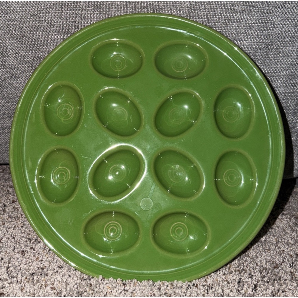 Fiestaware Fiesta Deviled Egg Tray SHAMROCK Serving Plate, 11" Inches